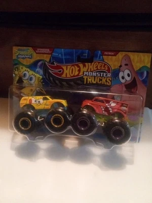 Hot Wheels Monster Trucks 2025 Spongebob VS Patrick 2 Pack - Image 1 of 4