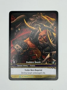 World of Warcraft TCG Betrayer 123/264 arte extendido muerte súbita - Imagen 1 de 1