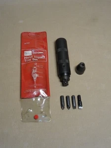 Vintage Craftsman 1/2" Drive Hand Impact Driver 97641 Complete w/ Adaptor & Bits - Picture 1 of 13