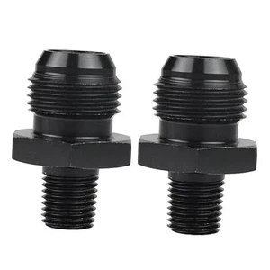 10AN Stecker Flare auf 1/4 NPT Rohrverschraubung Adapter Aluminium 10AN auf 1/4 NPT - 2 Stück - Bild 1 von 4