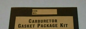 1937-38 BUICK Modelos CD-1B & CD2B KIT DE JUNTAS DE CARBURADOR # 16-574 - Imagen 1 de 1