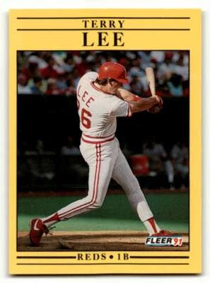 1991 Fleer #70 Terry Lee    Cincinnati Reds Baseball Cards EX/NM ID:55231 - Image 1 of 2