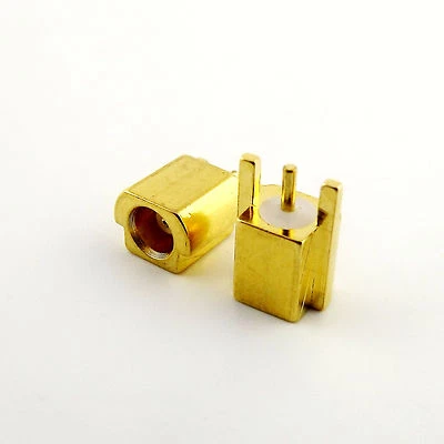 10x MCX Female Jack Solder PCB P.C Board Edge Surface Mount RF Coaxial Connector - Image 1 of 4
