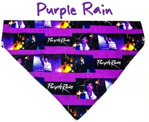 Bandana por encima del cuello perro pañuelo cuello perro pañuelo púrpura lluvia - Imagen 1 de 12