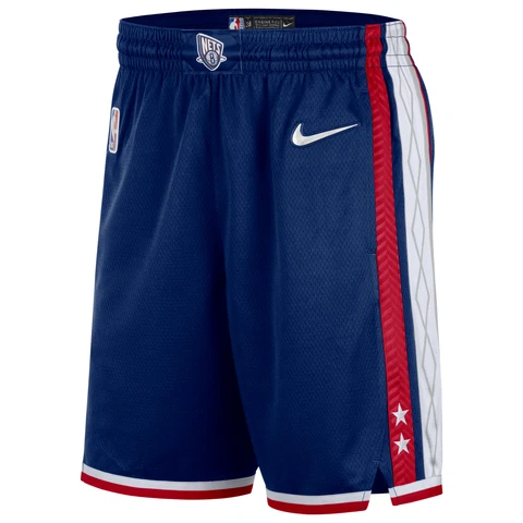 Nike AUTHENTIC 2021-22 Brooklyn Nets Men's NBA City Edition Swingman Shorts M 34 Cover
