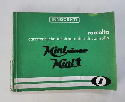 Manuale Caratteristiche Tecniche Innocenti Mini Minor Mini T Mk1 1968 2a ed. - Immagine 1 di 4