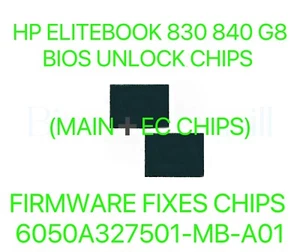 HP EliteBook 830 G8, 840 G8, ADMIN NO PASSWORD BIOS CHIP 6050A3217501 (MAIN➕EC) - Picture 1 of 2