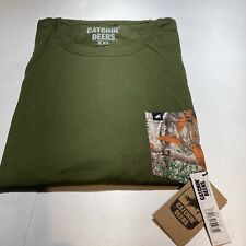NWT Catchin Deer : LN Sleeve  Style: "Real Tree" Size 2XL Color: Military Green