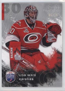 2007-08 Upper Deck Be a Player Platinum Player's Club /25 Cam Ward #37