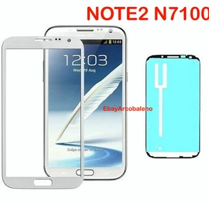 AUSSENGLAS DISPLAY SAMSUNG GALAXY NOTE 2 GT N7100 OHNE TOUCHSCREEN WEISS - Bild 1 von 1