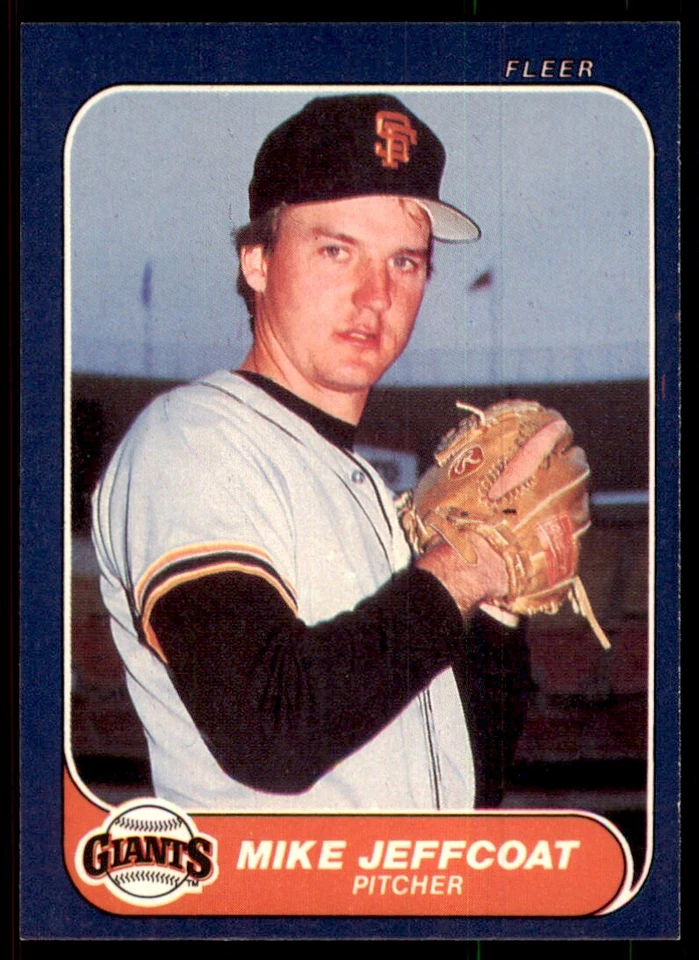 1986 Fleer Mike Jeffcoat San Francisco Giants #545 - Image 1 of 2