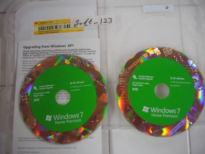 Microsoft Windows 7 Home Premium Full 32 Bit & 64 Bit DVD MS WIN  - Bild 1 von 4
