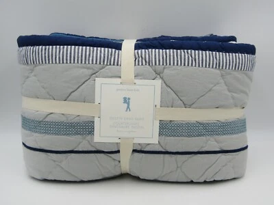 Pottery Barn Kids Dustin Dino Dinosaurs Quilt Blue Multi Twin #9993V - Image 1 of 4