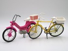 VINTAGE 1973 MATTEL BARBIE TEN SPEEDER GELB FAHRRAD & 1983 BARBIE Puppe Motorrad