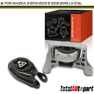 Novo suporte de motor 2 peças para Mazda 3 2010-2013 5 2012-2015 3 Sport L4 2.5L - Imagem 1 de 4