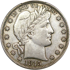 1915-D 50C PCGS XF45 BARBER HALF ~ CHOICE ORIGINAL & LOOKS AU! - Picture 1 of 4
