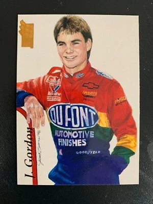 1994 VIP94 Press Pass Portraits Card #74, Jeff Gordon. Second season in NASCAR. - Image 1 of 2