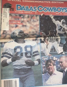 DALLAS COWBOYS Edición Conmemorativa Semanal Oficial 6 de Enero 1990 - Imagen 1 de 7