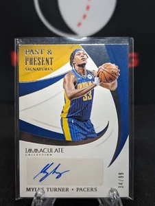 2020-21 Immaculate #PPS-MYT Myles Turner Past & Present Auto /99 - Picture 1 of 2