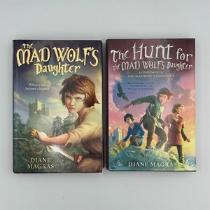 The Mad Wolfs Daughter & The Hunt for the Mad Wolfs Daughter HC/DJ Ex Library VG - Imagen 1 de 17