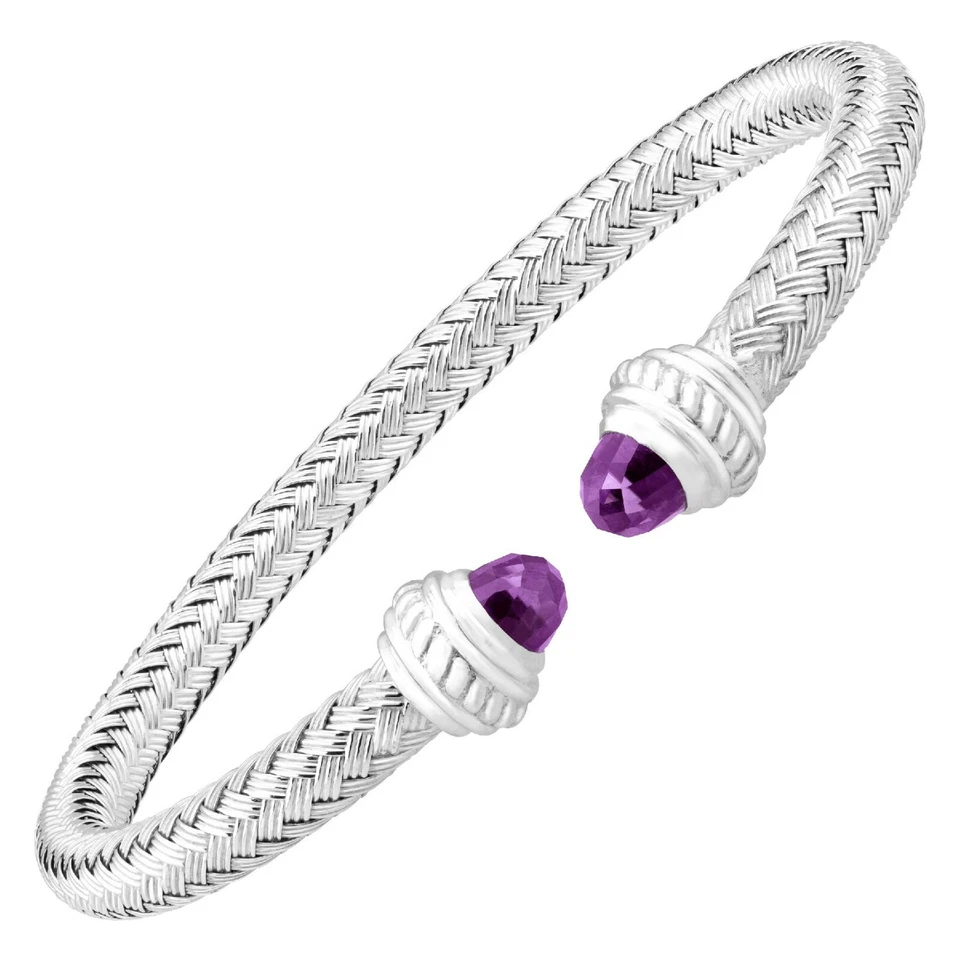 Charles Garnier Albany Woven Cuff Bracelet With Amethyst - Image 1 of 1