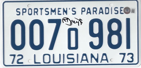 RICHARD DREYFUSS JAWS SIGNED LICENSE PLATE PROP AUTOGRAPH BECKETT BAS COA Cover