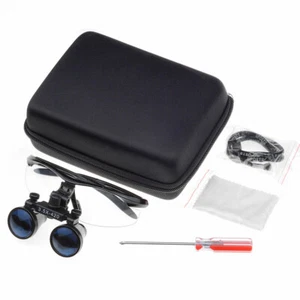 Dental Medical 3.5X Binocular Loupes Magnifier Magnifying Glasses Black UK STOCK - Picture 1 of 12