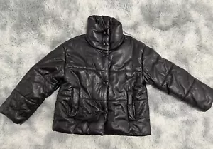 NANUSHKA Giacca Imbottita Ecopelle DONNA Okobor Vegan Pelle Puffer Jacket Medium - Foto 1 di 11