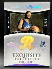 2005-06 Upper Deck Rookie Exquisite Andre Emmett 22/25 NM+ NBA Grizzlies RC #43