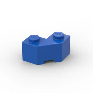 Lego 10x Eckstein 2x2 brick facet 87620 blau blue - Picture 1 of 1