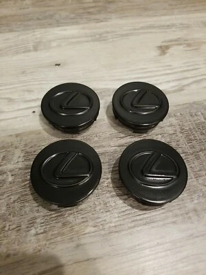 LEXUS GS300 GS400 GS430 SC300 SC400 WHEEL CENTER CAP SET 4 BLACK  - Image 1 of 4