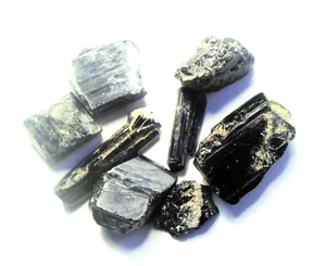 20 gram BLACK SCHORL TOURMALINE SPECIMEN ROUGH PAKISTAN # 27 - Picture 1 of 1