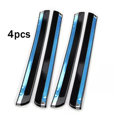 4 peças adesivos decorativos proteções tira anti-esfrega PVC parachoque dianteiro+traseiro para carro - Imagem 1 de 4