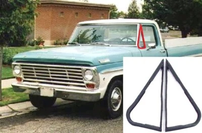 Vent Window Rubber Seals for 1967-1972 Ford F100 F250 F350 Trucks - Image 1 of 2