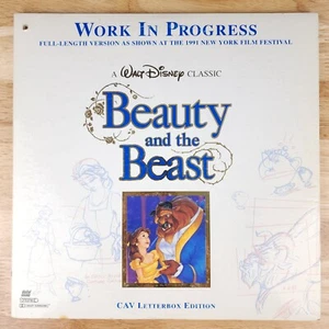 Beauty And The Beast Work In Progress Laserdisc LD Movie CAV Letterbox Edition - Picture 1 of 15