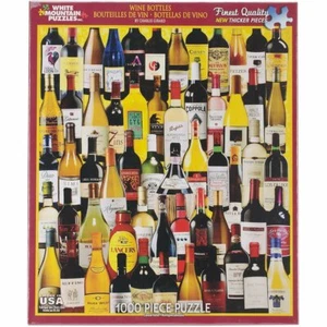Weiß Mountain Wein Flaschen 1000pc Puzzlespiel Von 76cm x 61cm - Bild 1 von 1