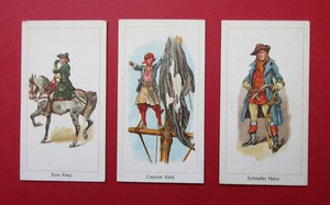 CARRERAS THREE VERY SCARCE 1924 CIGARETTE CARDS  HIGHWAYMEN   No's  19 - 20 & 21