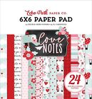 Echo Park Double-Sided Paper Pad 6"X6" 24/Pkg-Love Notes - 2 Pack