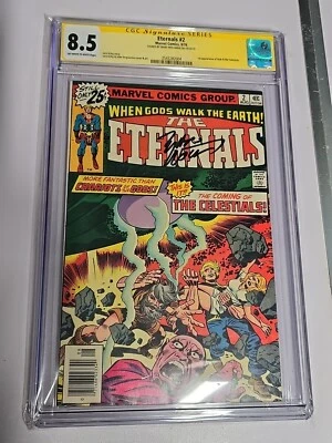 Eternals #2 CGC 8.5 1st appearance of Ajak &  Celestials Signed By Marv Wolfman - Image 1 of 4