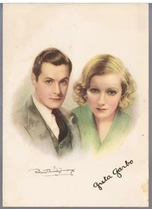 MY WEEKLY TRADE CARDS C1929 GRETA GARBO ANN HARDING JANET GAYNOR ELISSA LAND2 - Foto 1 di 5