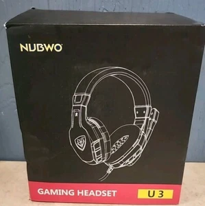 NUBWO U3 3.5mm Gaming Headset, Black - Picture 1 of 8
