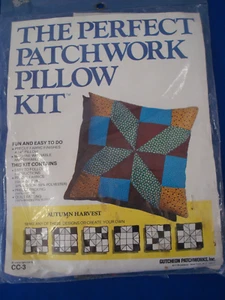 The Perfect Patchwork Pillow Kit Autumn Harvest CC-3 Complete Gutcheon Quilt - Picture 1 of 2