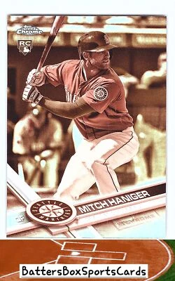 2017 Topps Chrome #29 Mitch Haniger Sepia Refractor - Image 1 of 2