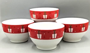 4 CHRISTMAS Cereal Soup Bowls Snacks Royal Norfolk - Picture 1 of 8