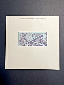 September: A Month of Days from Mead & Gilbert Papers, pb book, 1988, design art - Picture 1 of 20