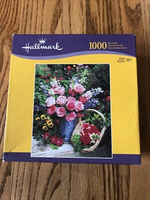 Hallmark Floral Spectrum 1000 Piece Jigsaw Puzzle 20" x 24"  New Sealed age 12+ - Image 1 of 4