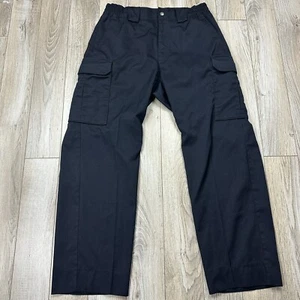 5.11 tactical series cargo pants mens 34 navy blue flat front pockets - Picture 1 of 15