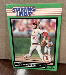 TODD WORRELL 1989 KENNER STARTING LINEUP CARD - ST. LOUIS CARDINALS