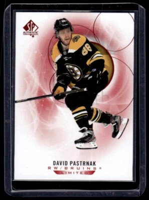 2020-21 SP Authentic Limited Red David Pastrnak Boston Bruins #50 - Image 1 of 2