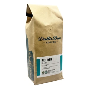 Café Dallis Bros. "Red Den Blend" café en grano entero 12 oz - Imagen 1 de 7